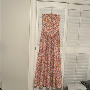 RESA Floral Maxi Dress - Pink and Yellow